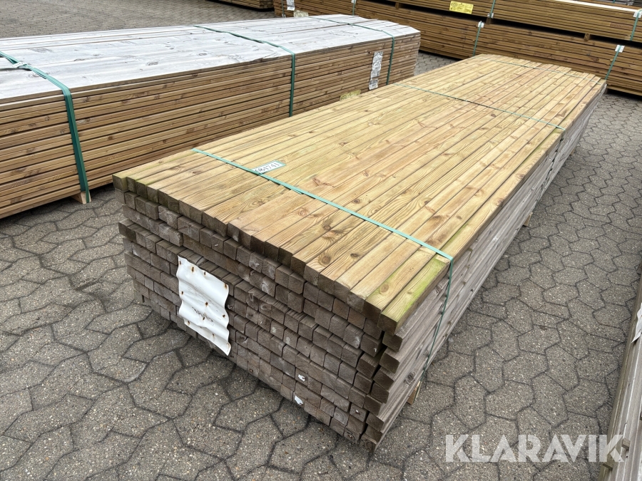 Trykimprægneret reglar   198 styk