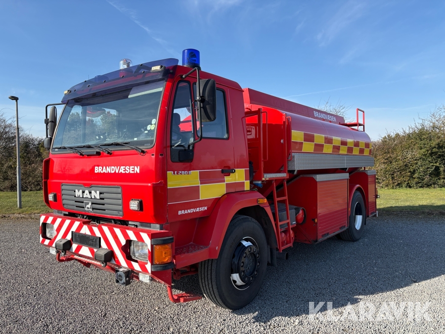 Tankbil MAN Le280B, Guldborgsund, Klaravik auktioner