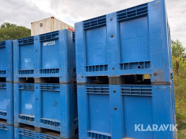 Stabelbare plastpallebokse 3 Styk