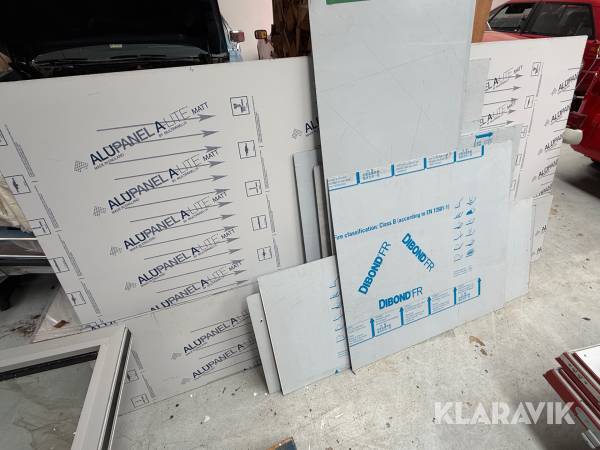 Restparti Alu-paneler Alupanel A- Lite Matt- Dibond FR. A-Lite Matt 