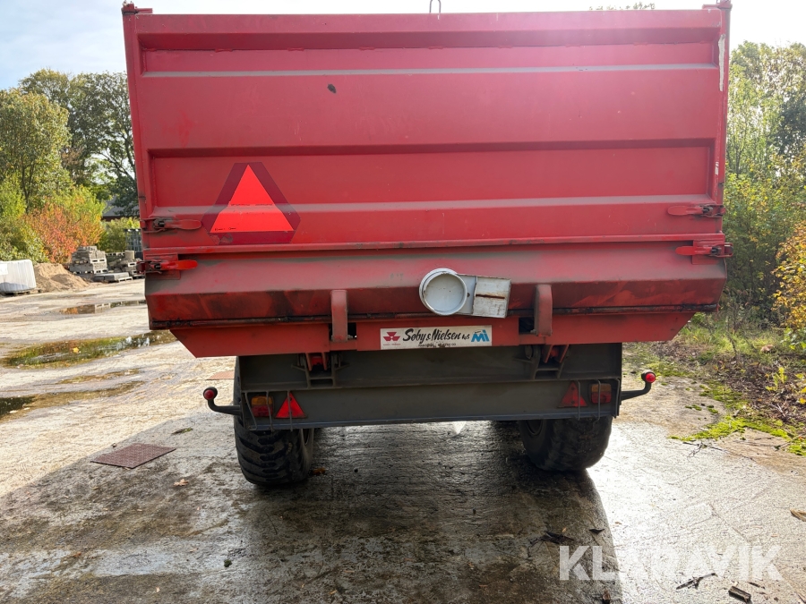 Tip vogn Kimadan LBC 120 BT med hydraulisk bagsmæk.