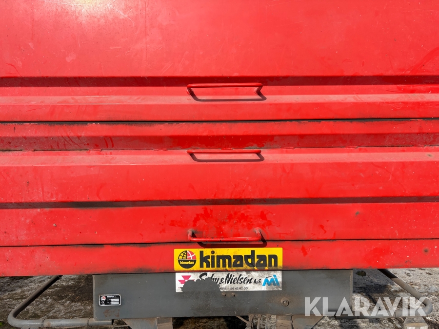 Tip vogn Kimadan LBC 120 BT med hydraulisk bagsmæk.