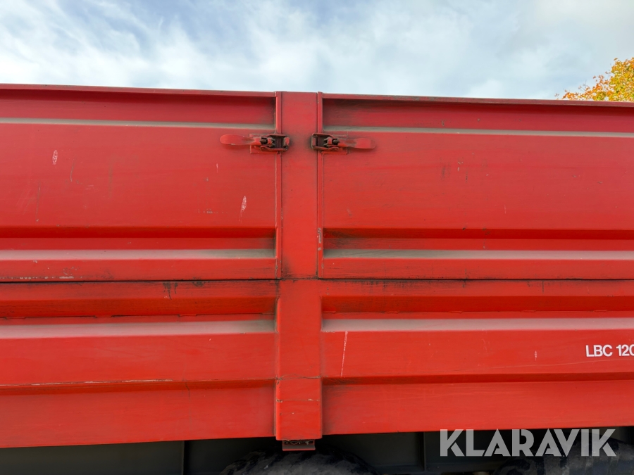 Tip vogn Kimadan LBC 120 BT med hydraulisk bagsmæk.