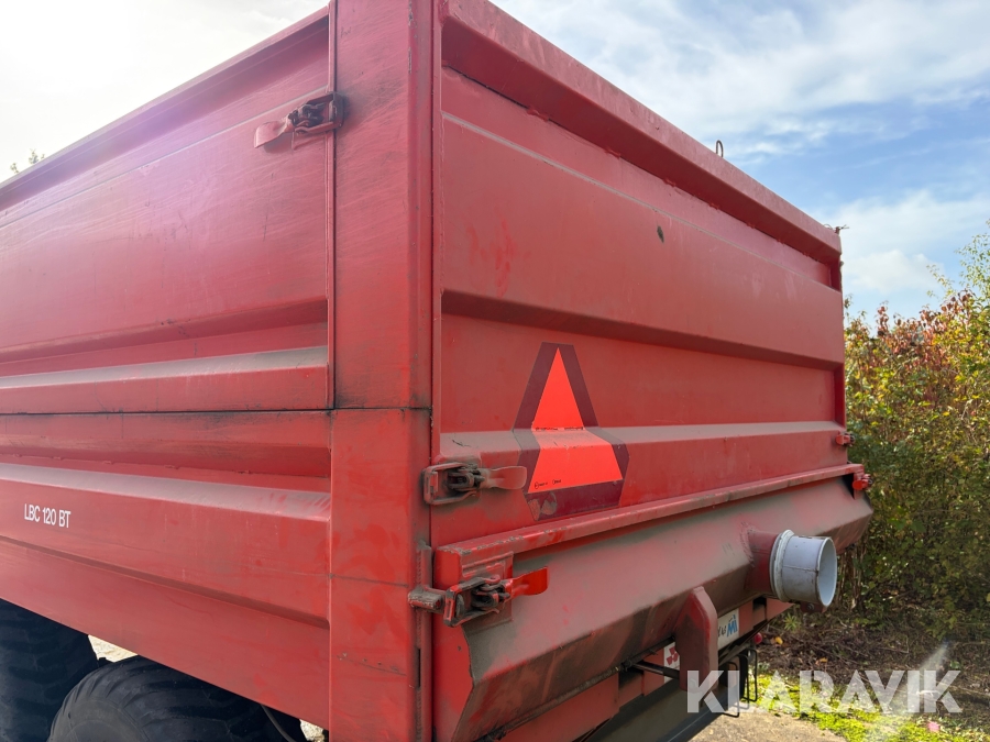 Tip vogn Kimadan LBC 120 BT med hydraulisk bagsmæk.