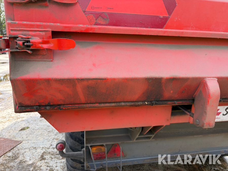 Tip vogn Kimadan LBC 120 BT med hydraulisk bagsmæk.