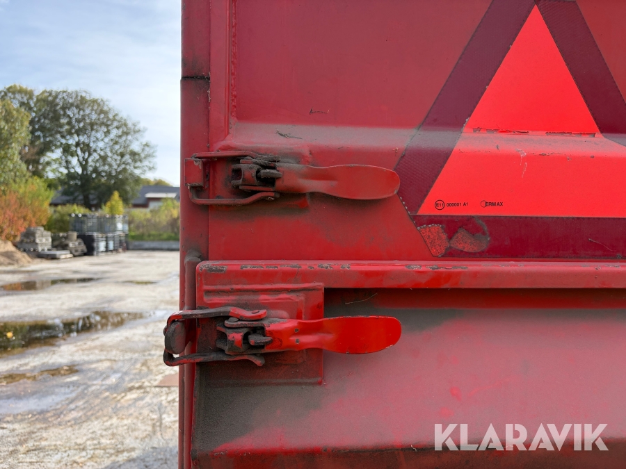 Tip vogn Kimadan LBC 120 BT med hydraulisk bagsmæk.