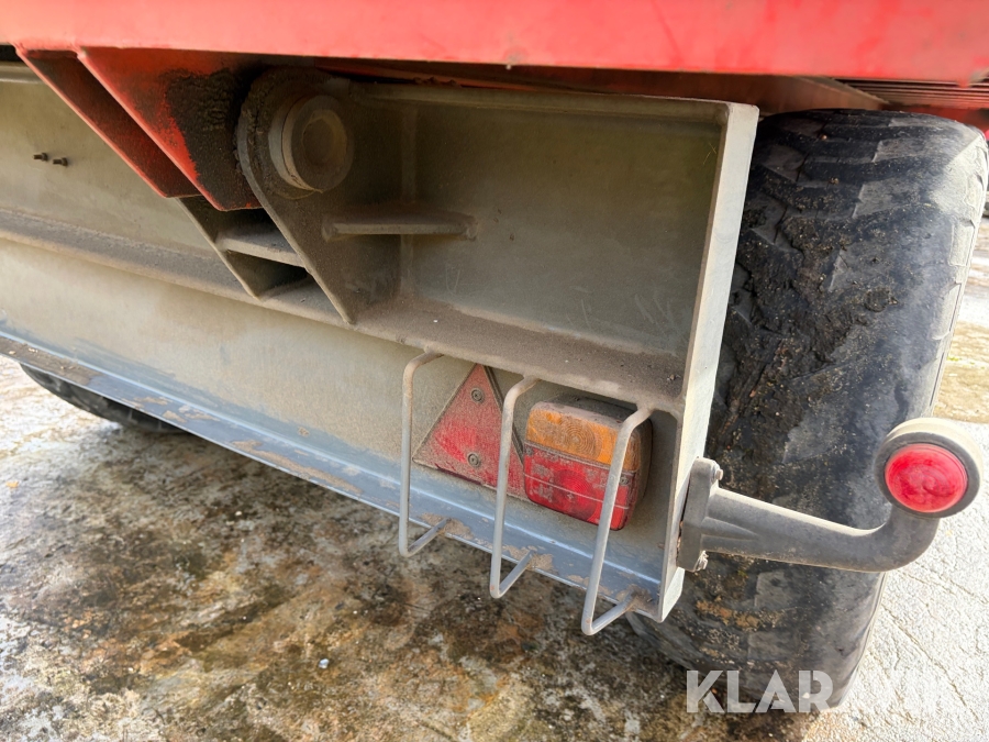 Tip vogn Kimadan LBC 120 BT med hydraulisk bagsmæk.