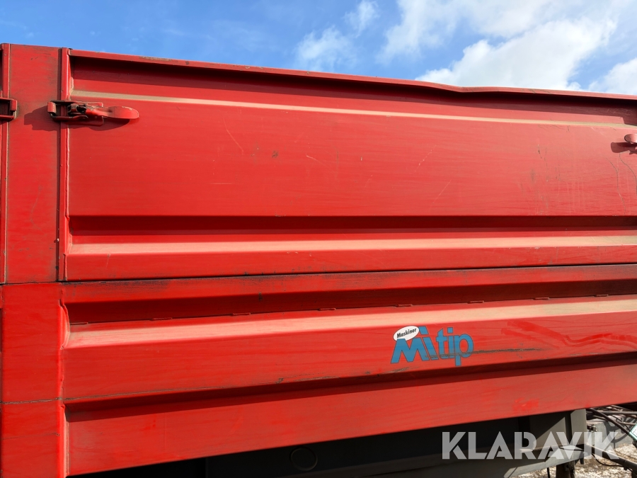 Tip vogn Kimadan LBC 120 BT med hydraulisk bagsmæk.