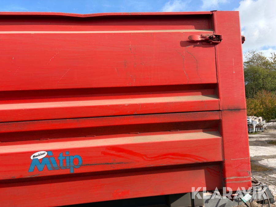 Tip vogn Kimadan LBC 120 BT med hydraulisk bagsmæk.