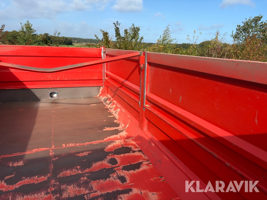 Tip vogn Kimadan LBC 120 BT med hydraulisk bagsmæk.