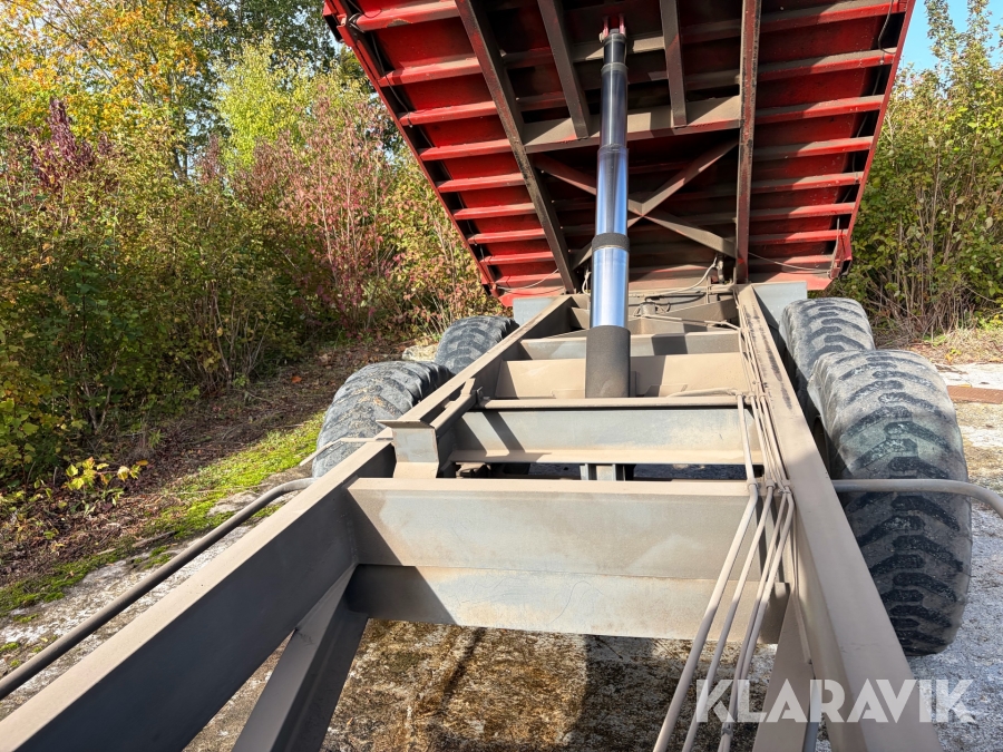 Tip vogn Kimadan LBC 120 BT med hydraulisk bagsmæk.