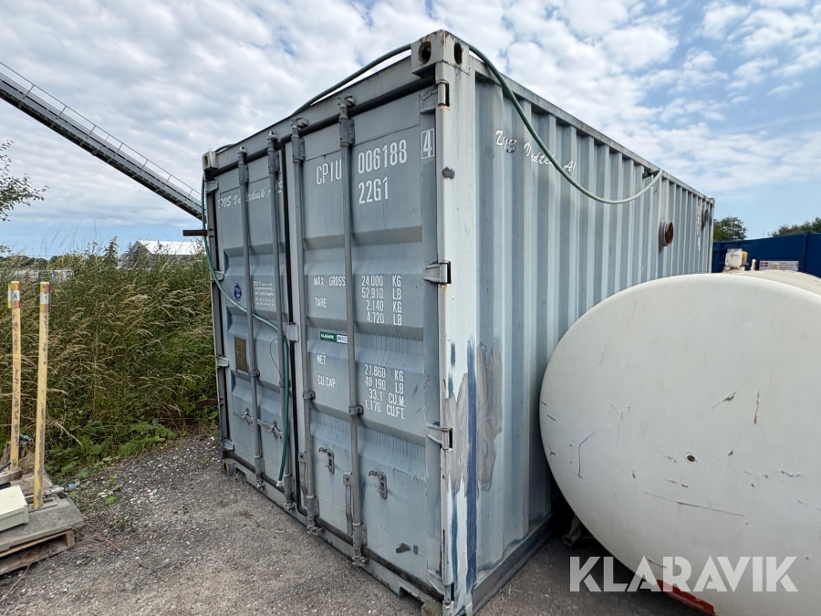 20 fods container med ventilationsanlæg