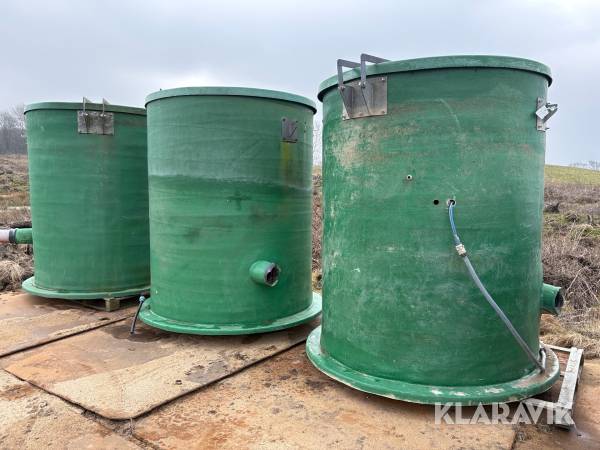 Gyldebeholdere med pumpe 3 styk