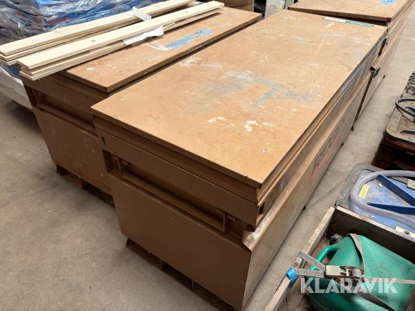 Materialecontainer / værktøjscontainer RIDGID JobMaster Chest 60R 446 liter