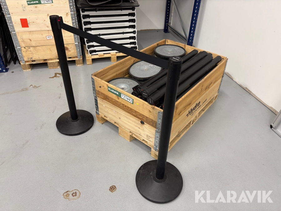 Afspærringsstolper Skiltex - 24 styk