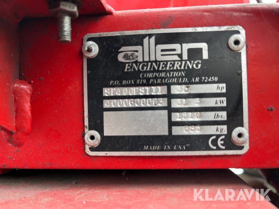 Allen Engineering Razorbacks Rider Sticker Glittemaskine Allen Engineering Razorback Rider Super Pro 40