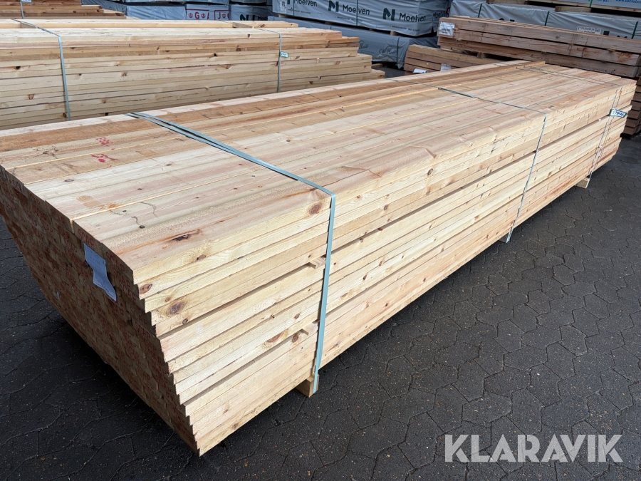 Brædder Fyr Seksta - 38x125x4500 mm - 136 styks