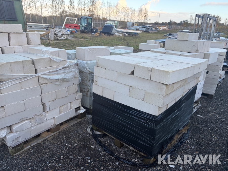 Gasbeton - blandet lot - 12 paller
