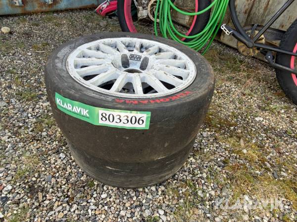 Alufælg Braid med Yokohama slick-dæk