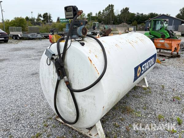 Dieseltank Roug, 2500 L med pumpepistol