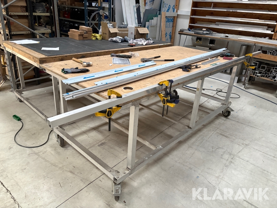 Arbejdsbord på hjul 1 styk