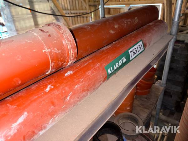 Kloakrør blandede fabrikater PVC/KG med fittings, bøjninger m.m