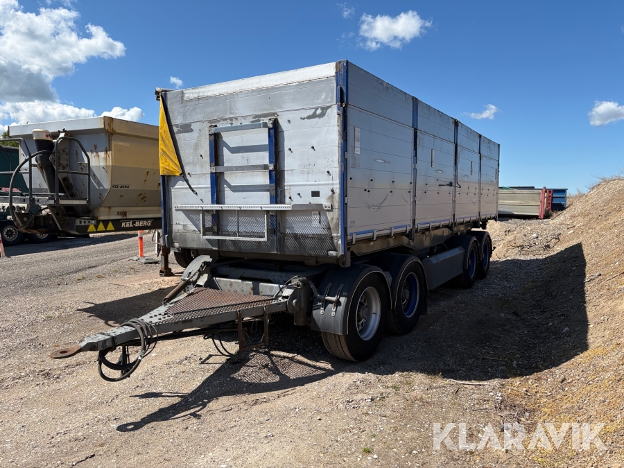 Påhængsvogn System trailers 4 akslet med 3 vejs tip