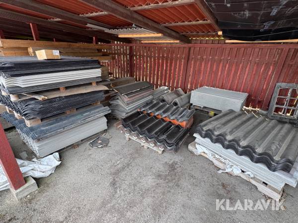 Tagplader og rygningsplader blandet lot