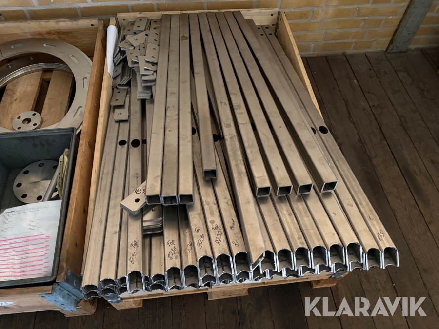 Gelænderbalustre rustfri 61 styk