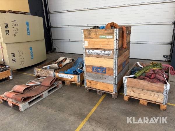 Lot - løftestropper - 5 paller