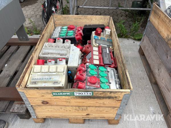 Byggestrømstavler assorteret 17 Styk