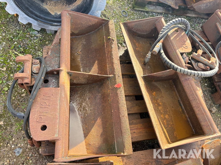 Hydraulisk kipskovl 2styk Ebco 1000mm
