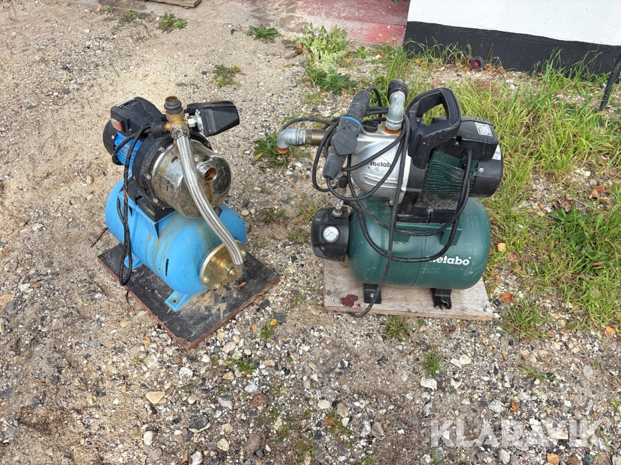 Pumper 2 styk Metabo / biltema HWW 3300/25G. / pa 1301