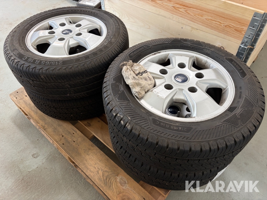 Sommerhjul på alu til Ford Transit Custom - 4 styk