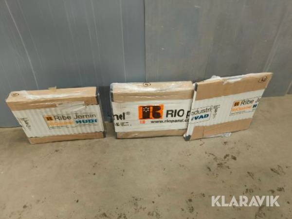 Radiatorer RIO dobbelt og enkelt 3 styk