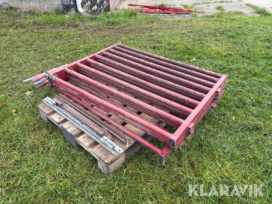 Fårelåger/staldlåger med beslag - 4 styk