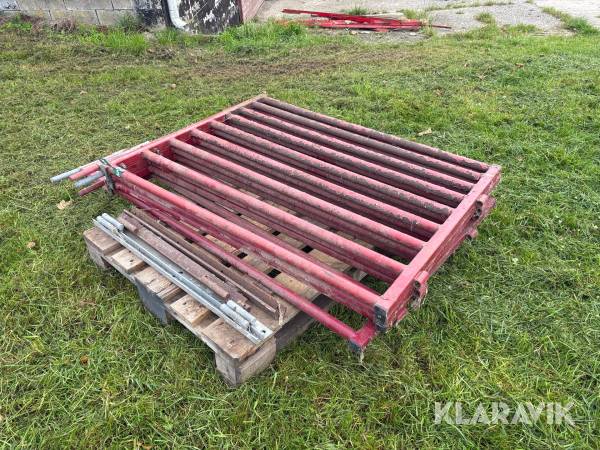 Fårelåger/staldlåger med beslag - 4 styk