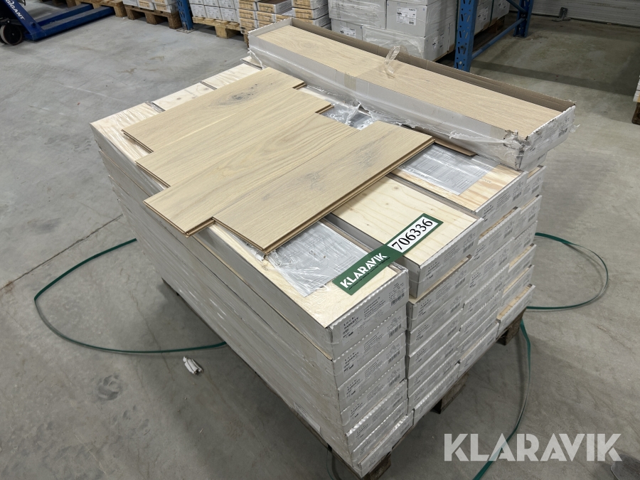 Trægulv Haro Lock Parkett Light White 45m2