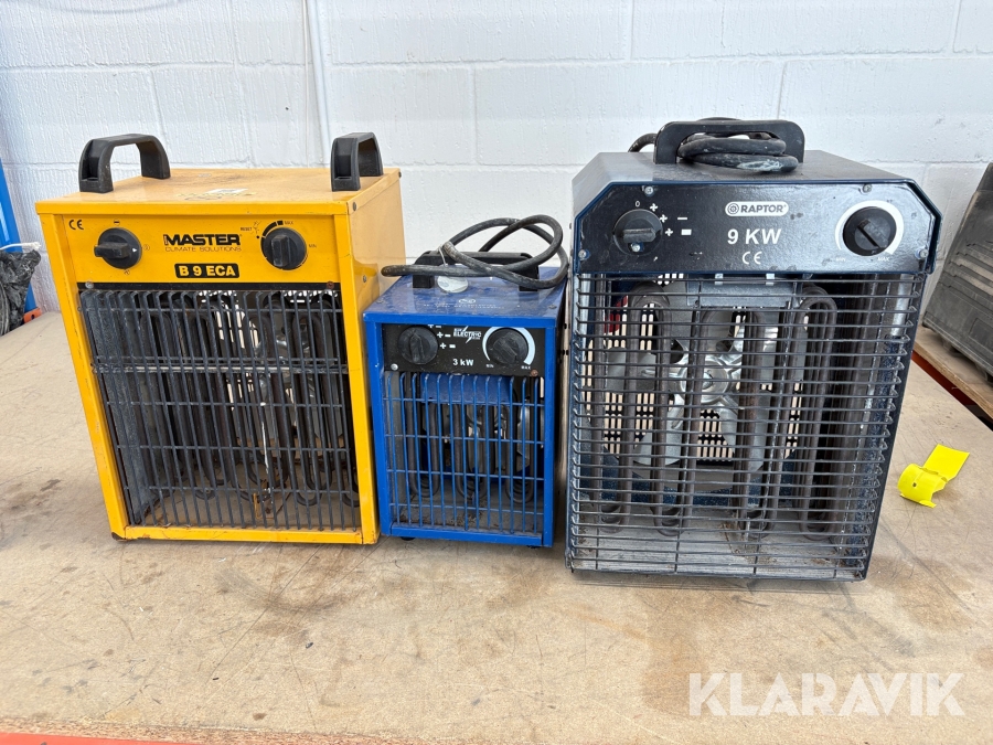 Varmeovne 3styk 400V, 400V, 230V