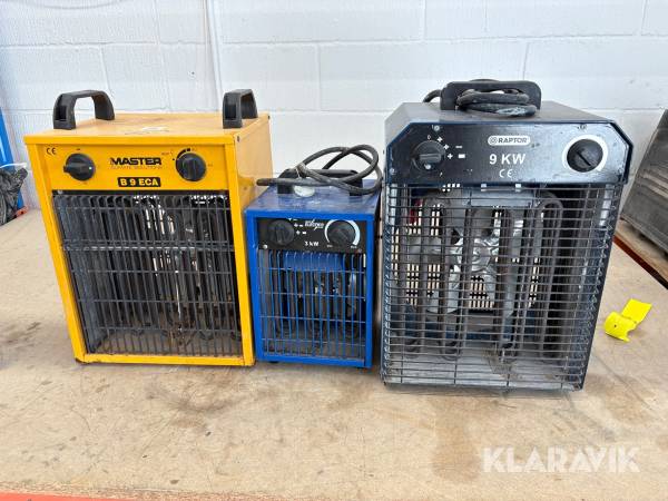 Varmeovne 3styk 400V, 400V, 230V