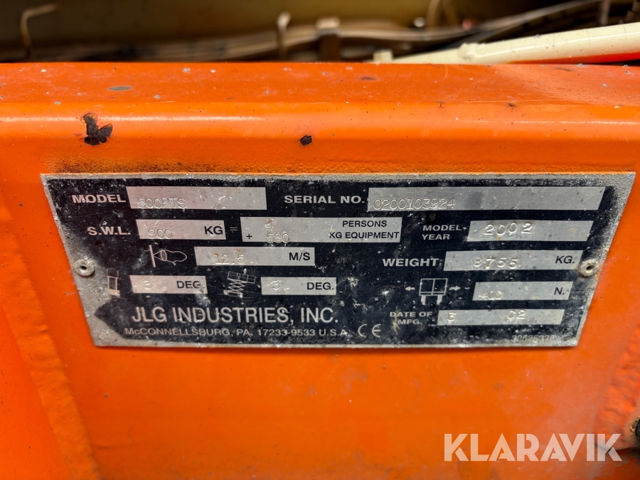 Saxlift Jlg 500RTS (17 meter) 4x4x4