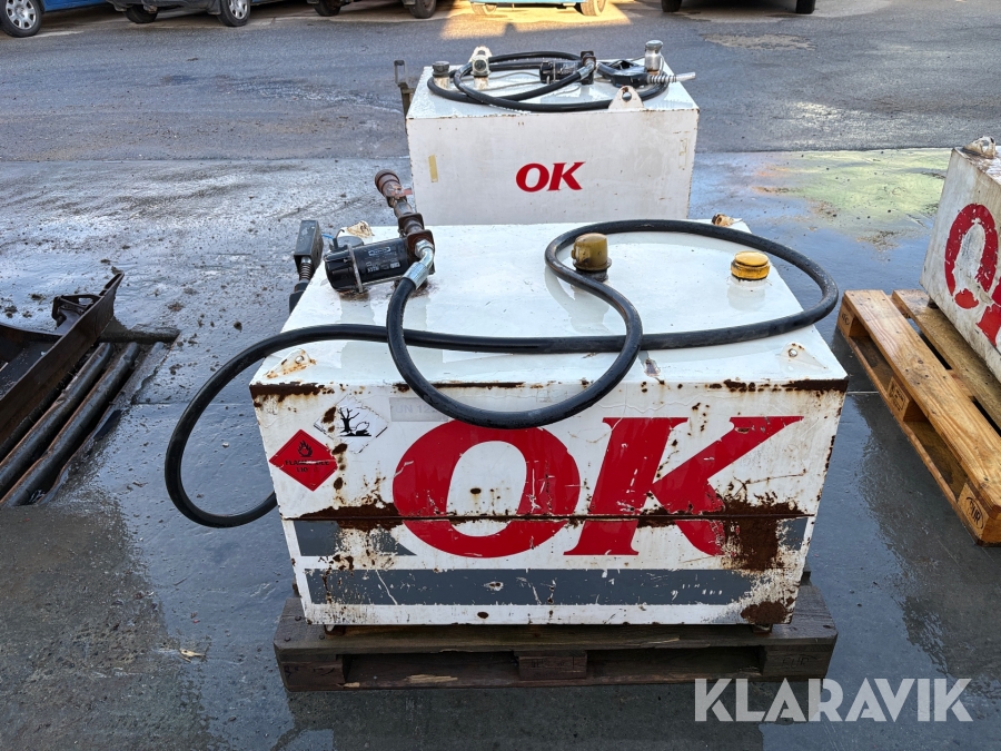 Dieseltanke 450 liter, 2 styk.