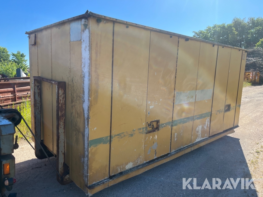 Lastbilskasse på Containerramme