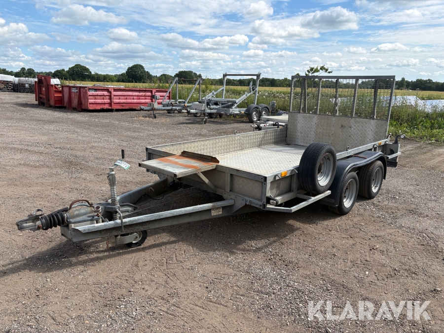Maskintrailer Ifor Williams Gp 106 Gm 3500 kg. 2-akslet