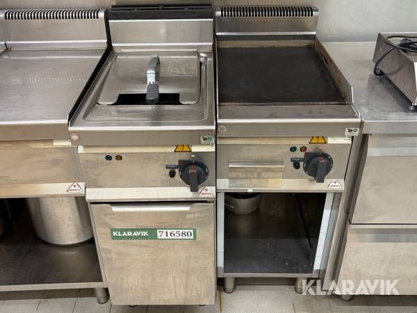 Professionelt køkkenudstyr fra Berto’s – friture + stegebord