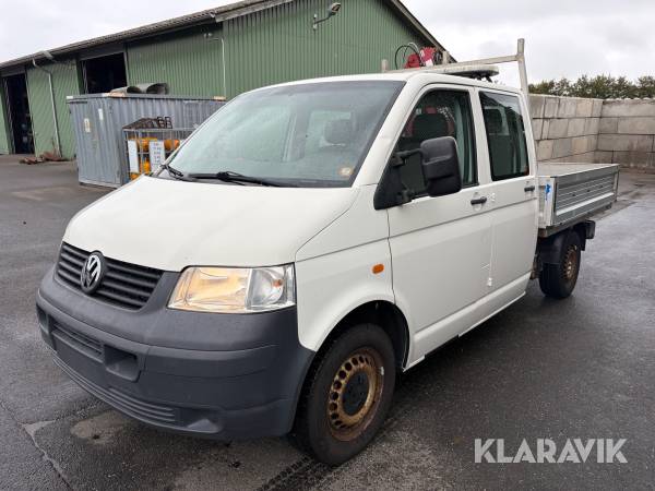 Mandskabsvogn med kran Volkswagen Transporter Dobbeltkabine 2.5 TDI