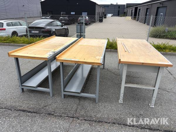 Værkstedsborde 3 styk