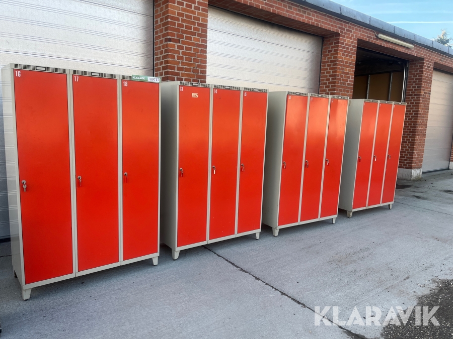 Omklædningsskabe 4 styk