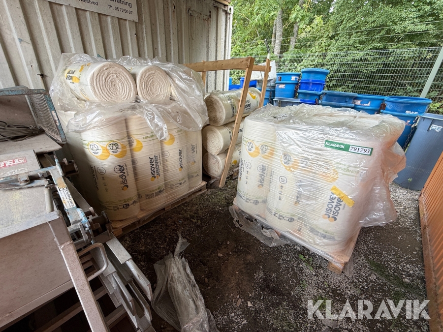 Glasuld Isover Rulle 34 isolering 40 styk