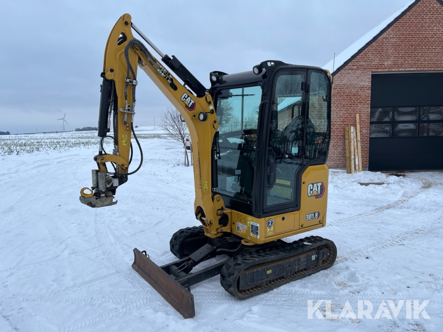 Gravemaskine CAT 301.8 med sticksteer